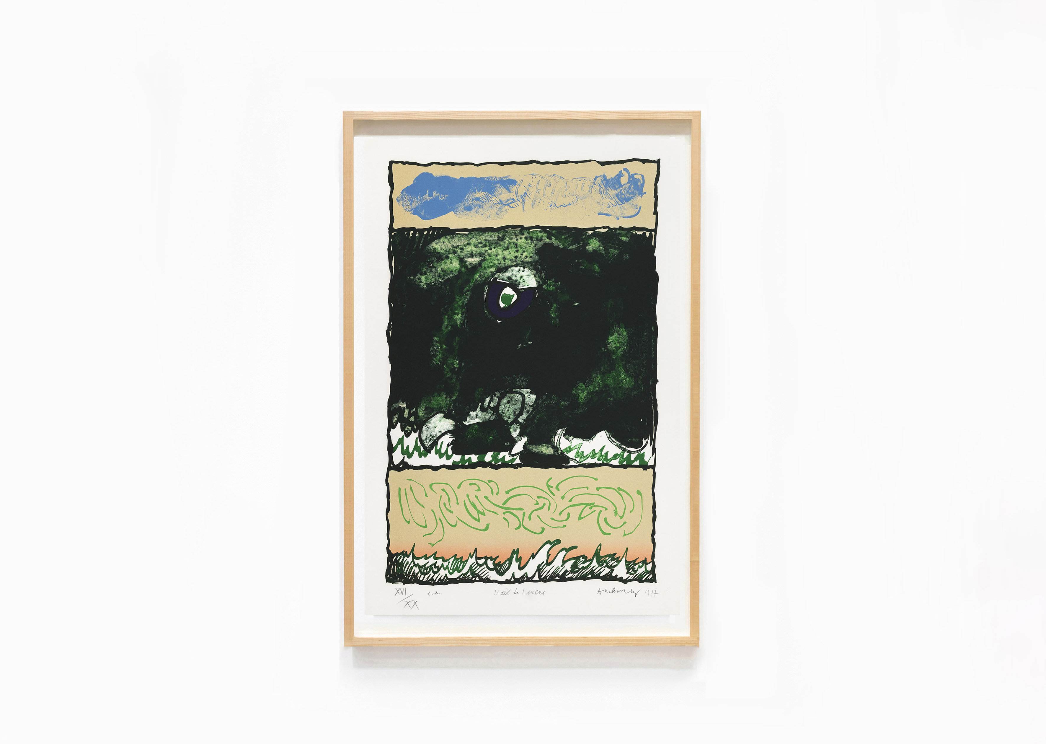 estampe Œil de l'encre Pierre Alechinsky